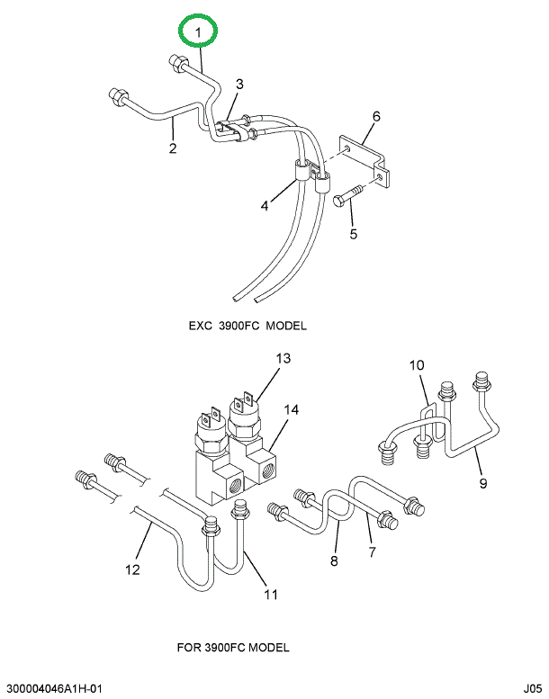 2000025C3 HOSE HYD BRAKE 31.8