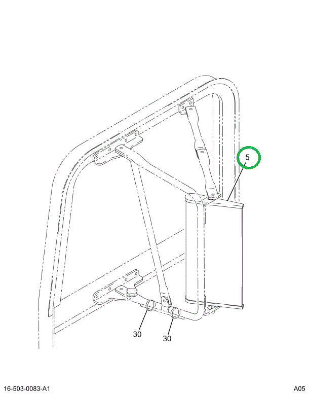 2002044C91 HEAD MIRROR 7X16 HEATED LH