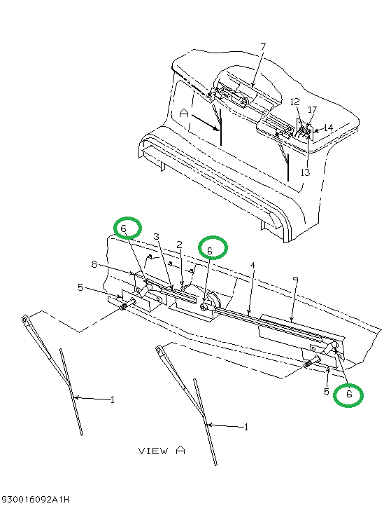 2002504C1 WASHER W/S WIPER LINKAGE