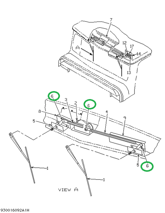 2002504C1 WASHER W/S WIPER LINKAGE