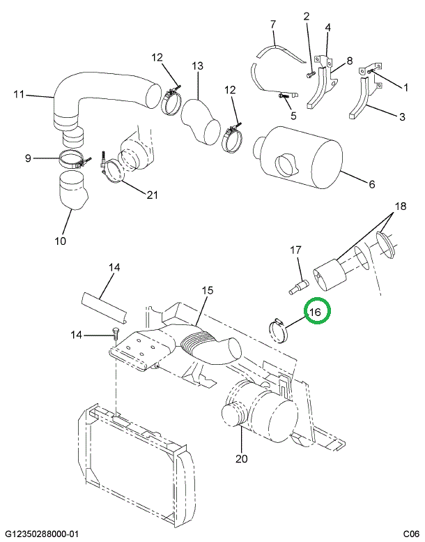 2002818C1 Clamp, Hose Worm Drive Spring