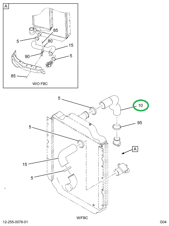 2003489C2 HOSE RAD INLET UPR          LO