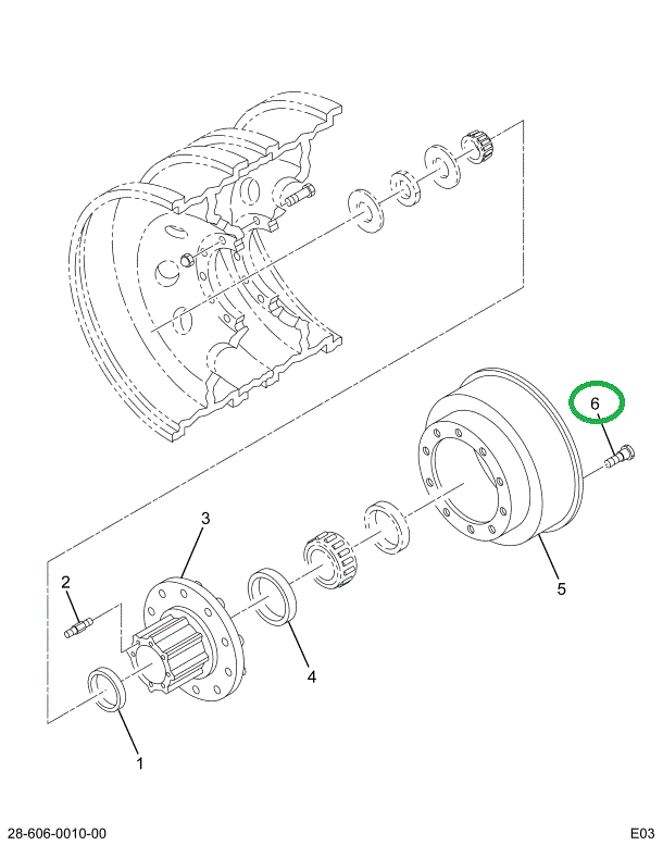 2004183C1 BOLT WHEEL HUB LT THREAD