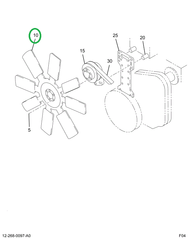 2004743C1 FAN ENG COOLING 28