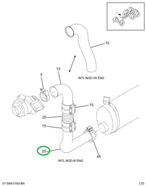 2005354C1 PIPE EXHAUST I-6 NGD