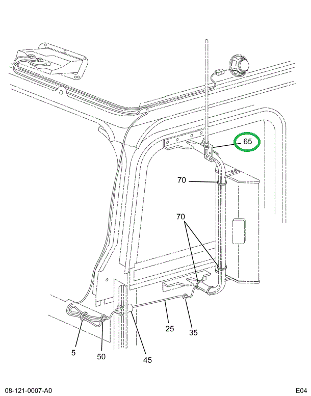 2005538C91 BRACKET ANTENNA MTG