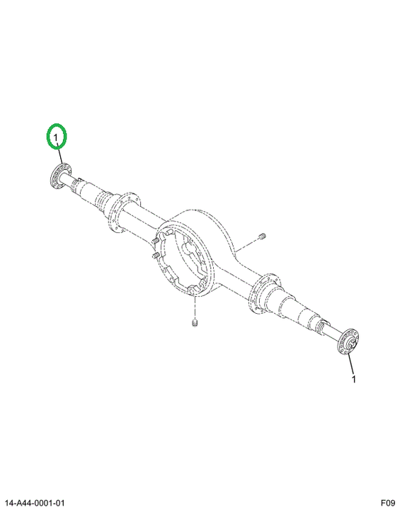 2006067C1 Shaft, Axle, Rear