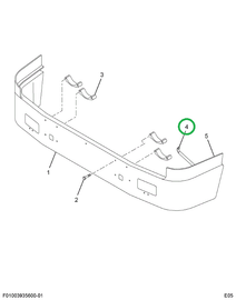 2006260C2 BRACE FRT BUMPER-LT