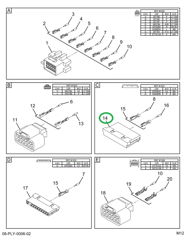 2006789C1 RESISTOR,CONNECTOR 7-WAY BUS B