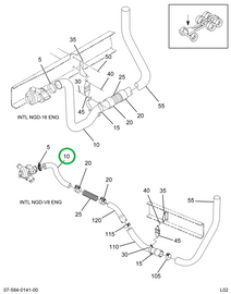 2007282C1 PIPE EXHAUST I-6 NGD