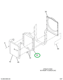 2007805C92 RADIATOR ASM FRT/BCK L/CAC