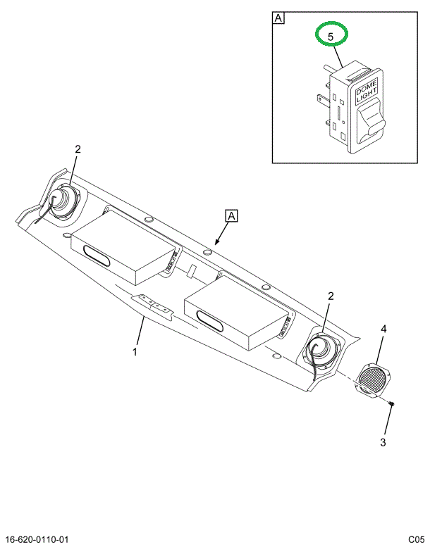 2007891C1 SWITCH LIGHT DOME