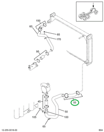 2008028C1 ELBOW RAD 2.5ID 90 DEG SILICON
