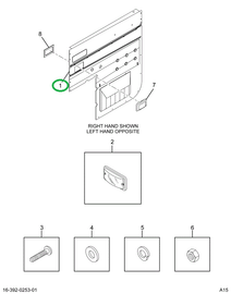 2009065C1 PANEL DOOR TRIM LWR RH BURGUND
