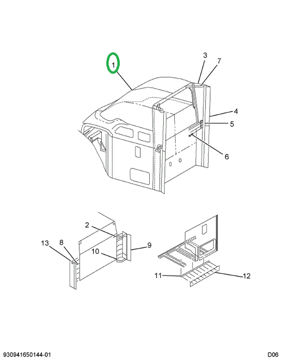 2010656C1 Deflector, Air Roof Mounting H