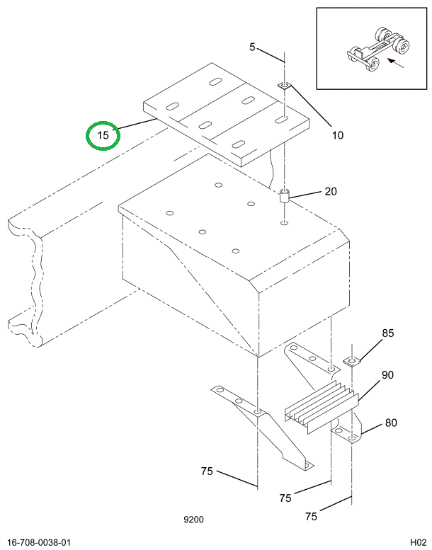 2010812C1 PLATE DECK 5TH WHEEL NON-BRGHT