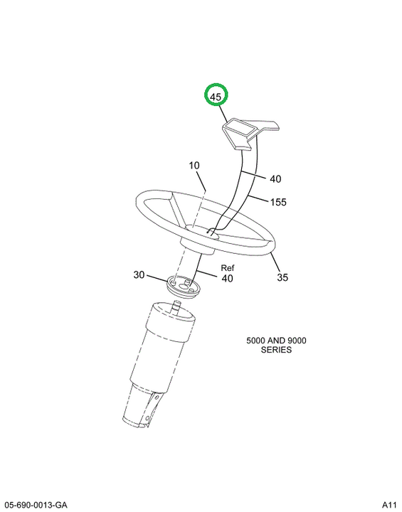 2010921C1 BUTTON HORN-EAGLE