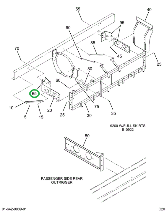 2011058C3 Bracket, Skirt Right