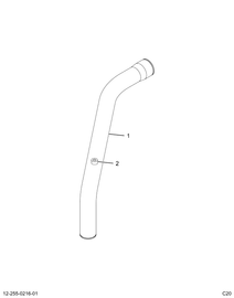 2012391C1 PIPE,RAD ASSY UPPER