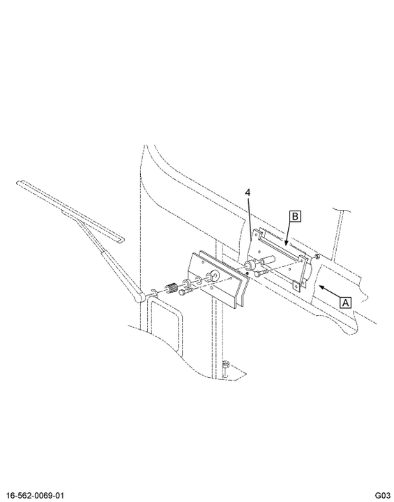 2013857C91 ARM CRANK W/S WIPER RH