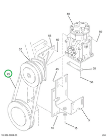 2016338C1 BELT A/C COMPR 11/16 X 49