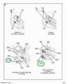 2017503C2 TEE , 3/8 PTC X 1/2 MPT X 3/8