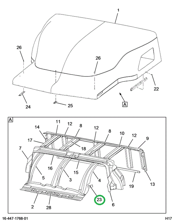 2019838C1 Bracket, Air Deflector Mountin