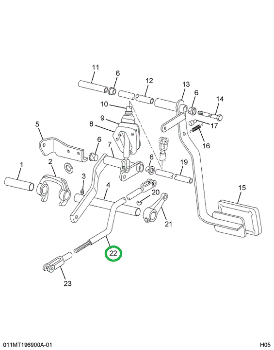 2019994C93 Rod Assembly Clutch Control
