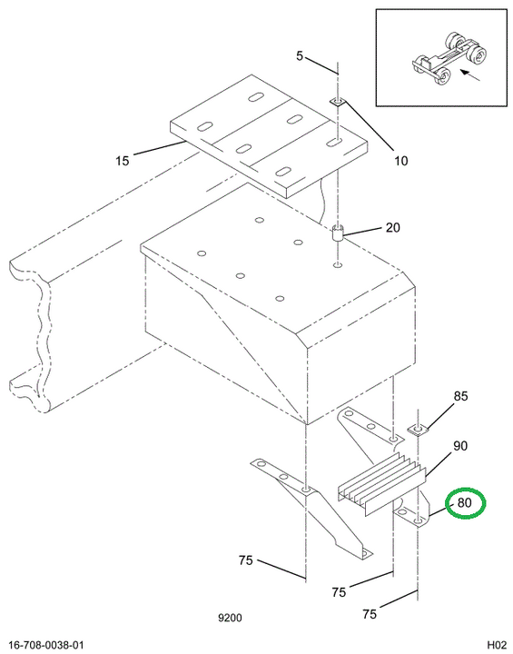 2021952C1 BRACKET,STEP MTG LT