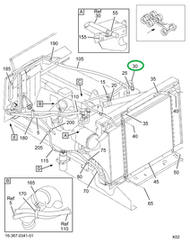 2022876C93 HOSE **ASSY COMPRESSOR TO COND