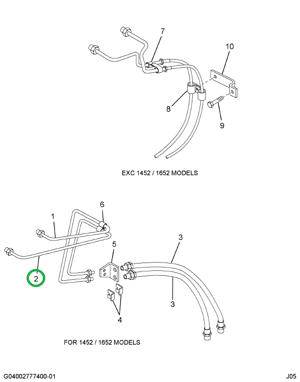 2023156C2 HOSE,HYD BRAKE GIVE LENGTH IN