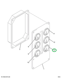 2023372C1 GAUGE TRANS OIL TEMP MET-BLACK
