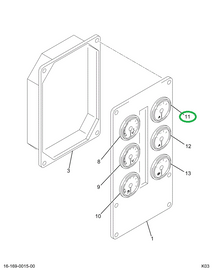2023374C1 GAUGE TEMP FWD RR AXLE MET-BLK