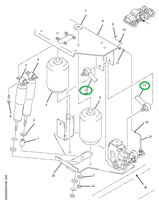 2023686C1 ROD,CAB TRACK BAR
