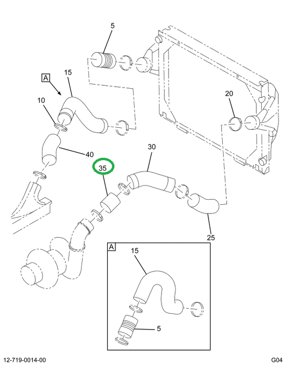 2023732C1 HOSE,TURBO CHARGER BELLOWS