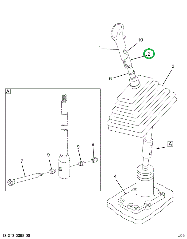 2025603C1 LEVER ASSY, TRANS SHIFT