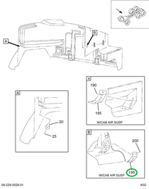 2025689C1 BRACKET,HOOD STOP RH