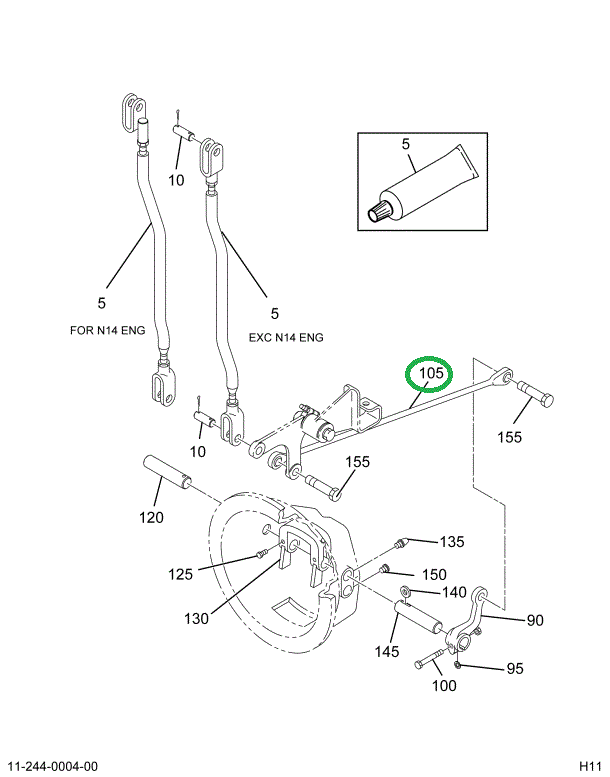 2025827C1 ROD ASSY  CLUTCH CONTROL