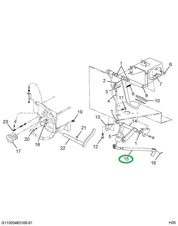 2025983C91 ROD ASSY, CLUTCH RELAY