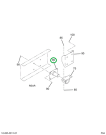 2026550C1 BRACKET,ENG MTG REAR W/SER 60