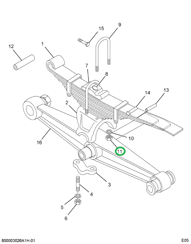 20268R1 NUT  7/8-NF PHC P/T LOCK TYPE
