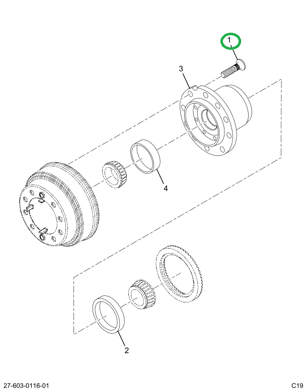 2026939C1 BOLT WHEEL HUB RT THREAD