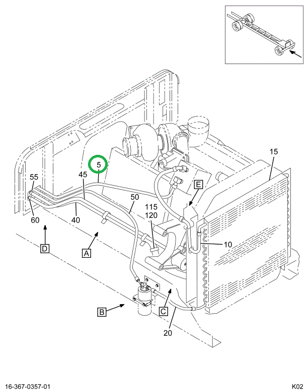 2027255C92 HOSE EVAP TO COMPR