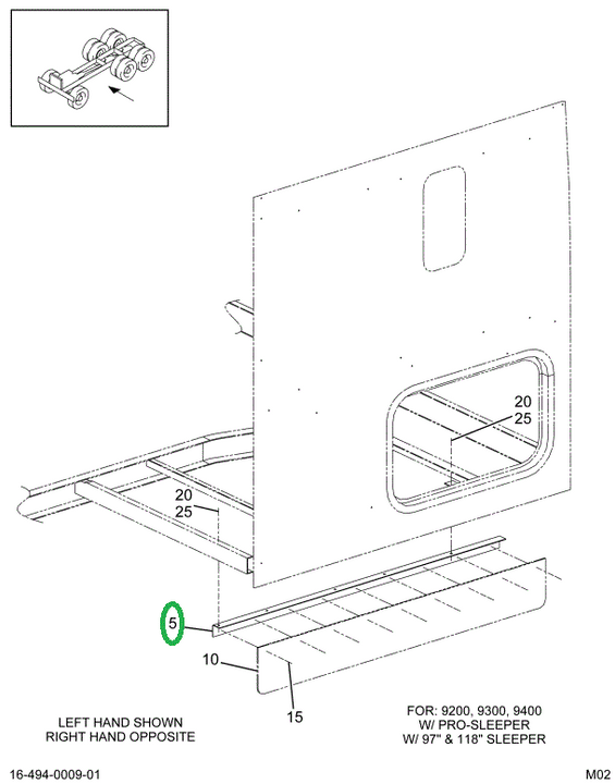 2027285C2 Bracket, Modesty Panel, Cab