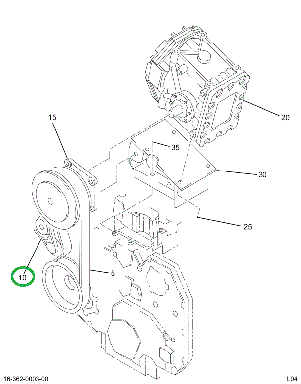 2028958C93 PULLEY IDLER COMPR