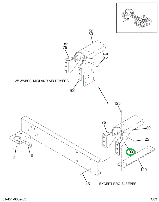 2029053C1 BRACKET,CAB MTG XMBR RH