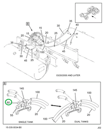 2029967C1 CAP FUEL PIPE