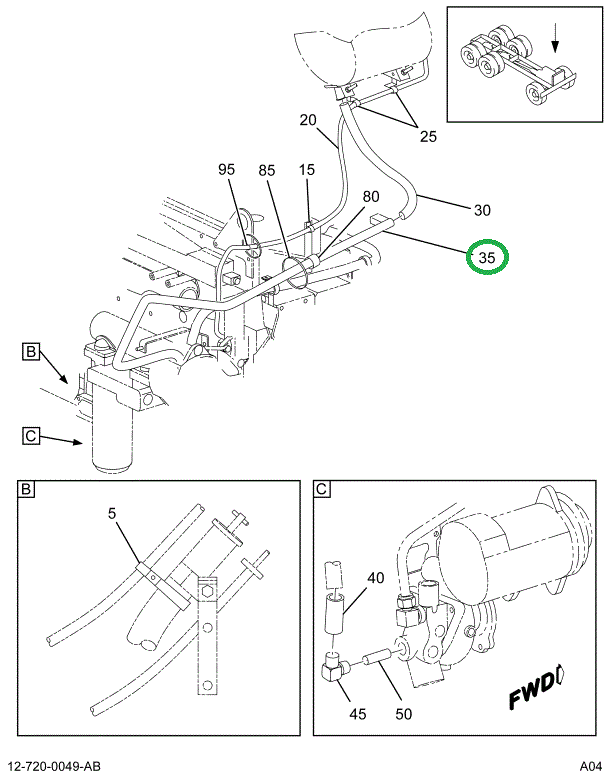 2030053C7 PIPE COOLANT SURGE TANK