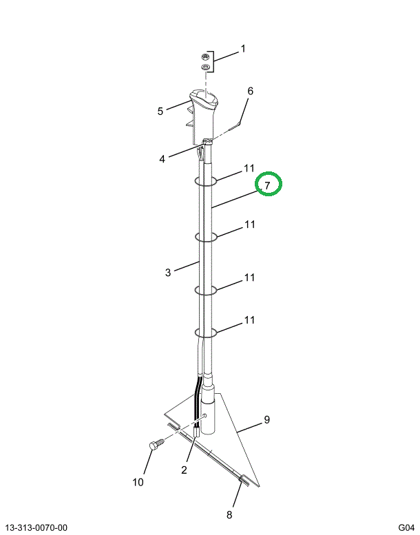 2030457C1 LEVER  SHIFT UPPER