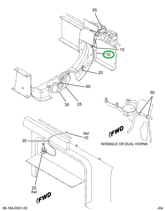 2031634C92 HARNESS HORN ELEC